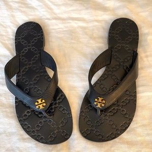 Tory Burch Leather Flip Flops